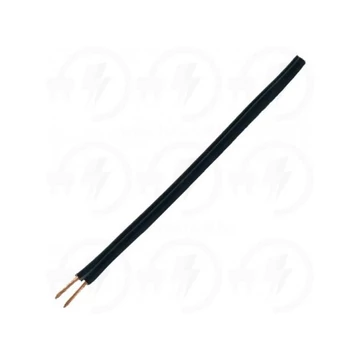 MZSL 2X0,75 KÁBEL FEKETE 300/300V PVC LAPOS