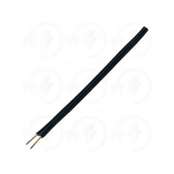 MZSL 2X1,5 KÁBEL FEKETE 300/300V PVC LAPOS