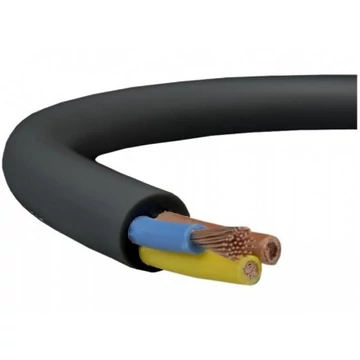 MT 3X0,5 KÁBEL FEKETE SODROTT RÉZ PVC 300/300V