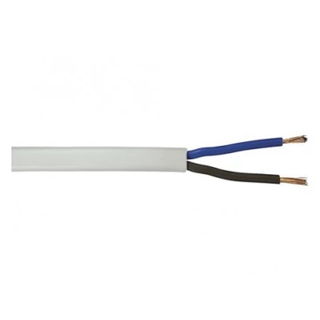 MTL 2X0,75 KÁBEL FEHÉR SODROTT RÉZ PVC 300/300V