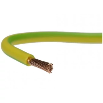 MKH  10 VEZETÉK ZÖLD-SÁRGA SODROTT 450/750V PVC DOBOS