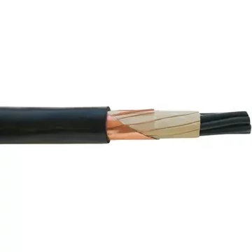 NYCY 10x2,5/4 RE árnyékolt réz földkábel 0,6/1kV FEKETE