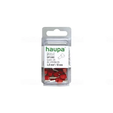 ÉRVÉGHÜVELY IKER SZIGETELT 1/8 PIROS 25DB/CS