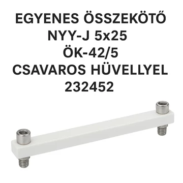 EGYENES ÖSSZEKÖTŐ NYY-J 5x25 ÖK- 42/5 CSAVAROS HÜVELLYEL