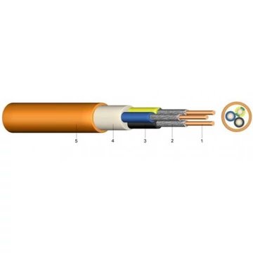 TŰZÁLLÓ KÁBEL 3X1,5/1,5 RE NHXCH FE180/E90 0,6/1 KV NARANCS