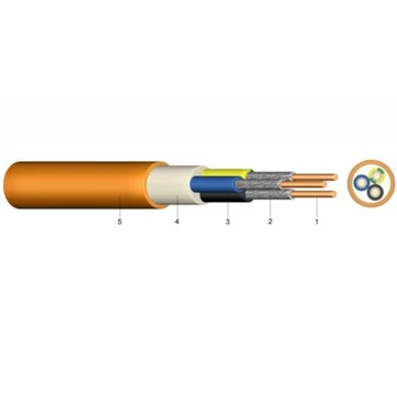 TŰZÁLLÓ KÁBEL 4X4/4RE NHXCH FE180/E90 0,6/1 KV NARANCS