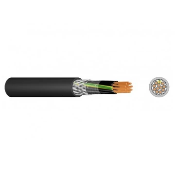 YSLY-JZ 5X2,5 VEZÉRLŐ KÁBEL 0,6/1kV FEKETE