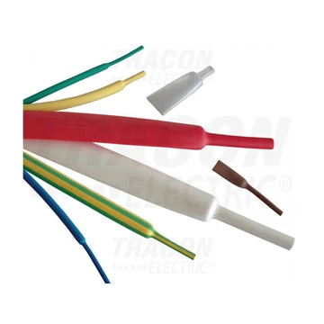 Zsugorcső, vékonyfalú, 2:1 zsugorodás, szürke 3,2/1,6mm, POLIOLEFIN