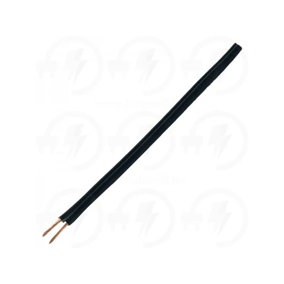 MZSL 2X1,5 KÁBEL FEKETE 300/300V PVC LAPOS
