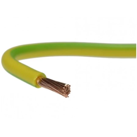 MKH   0,5 VEZETÉK ZÖLD-SÁRGA SODROTT 300/500V PVC (vágható)