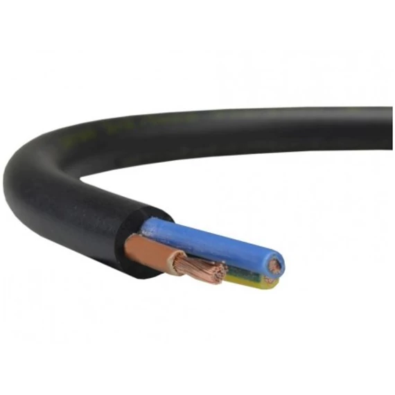 MT 3X2,5 KÁBEL FEKETE SODROTT RÉZ PVC 300/500V