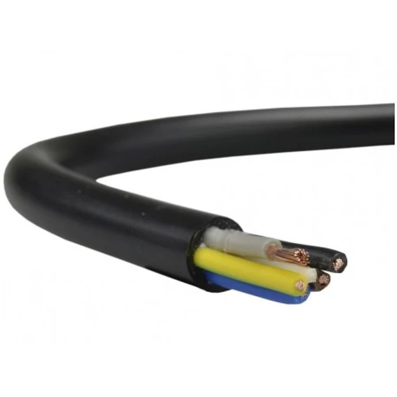 MT 5X2,5 KÁBEL FEKETE SODROTT RÉZ PVC 300/500V