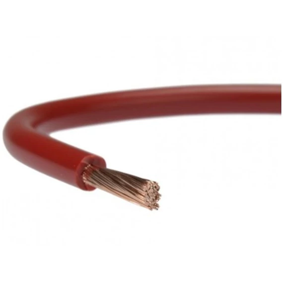 MKH  16 VEZETÉK PIROS SODROTT 450/750V PVC