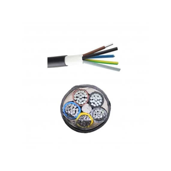 NAYY-J 5X16 RM ALUMÍNIUM FÖLDKÁBEL PVC 0,6/1KV (E-AYY)  SODROTT