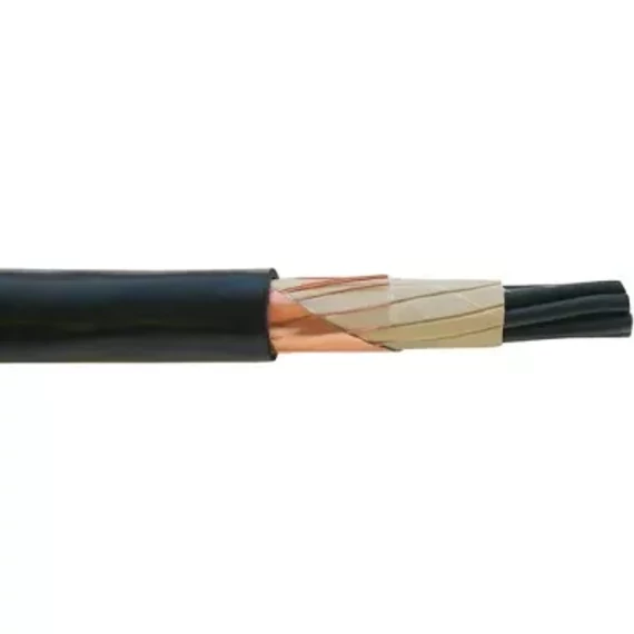 NYCY 10x2,5/4 RE árnyékolt réz földkábel 0,6/1kV FEKETE