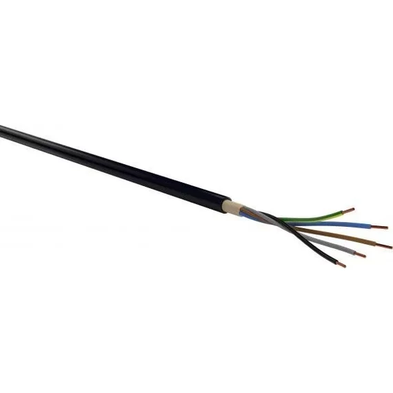 NYCY 5X10/10 RE árnyékolt réz földkábel 0,6/1kV FEKETE