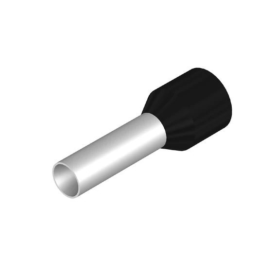 ÉRVÉGHÜVELY 6 SZIGELTELT FEKETE 20MM