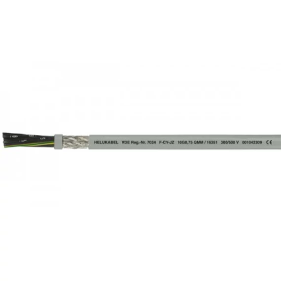 YSLY-JZ 10X0,75 300/500V VEZÉRLŐ KÁBEL