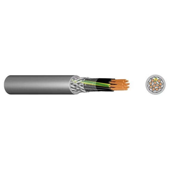 YSLY-OZ 4x1,5 300/500V VEZÉRLŐ KÁBEL SZÜRKE
